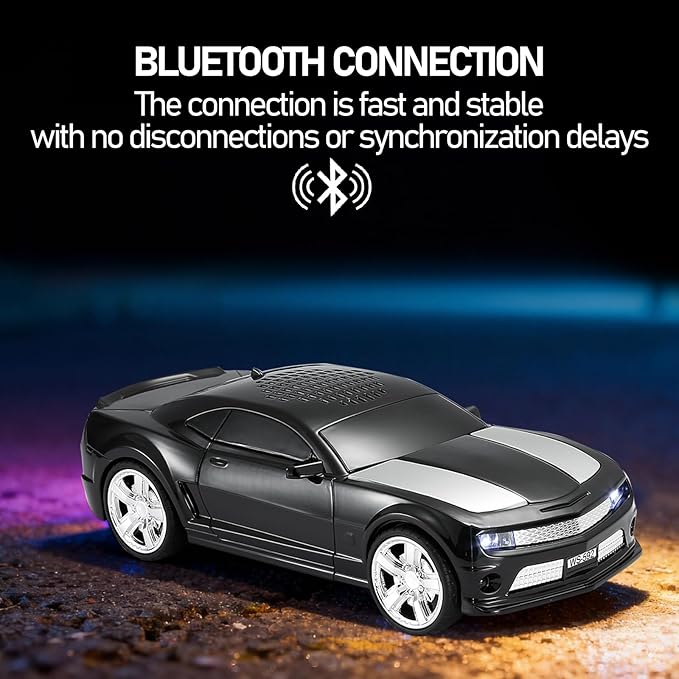 WSTER Classic Sports Car Model Bluetooth Speaker, Portable Wireless Outdoor - Image 3