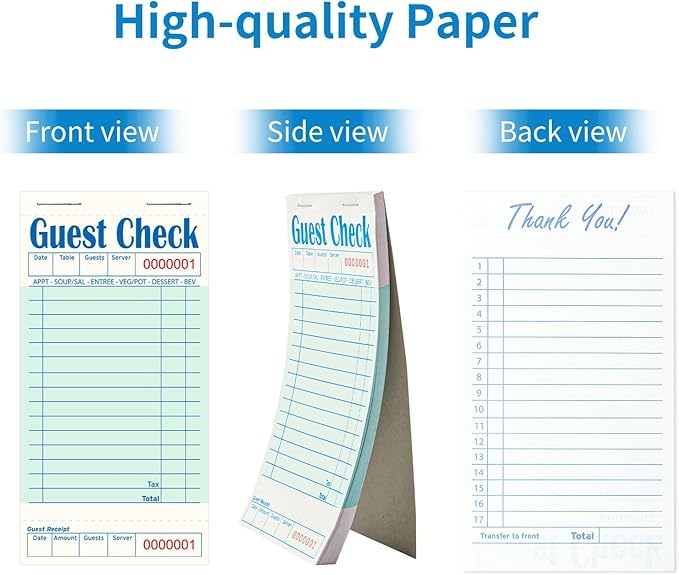 60 Pack/3000 Tickets Guest Checks Books - Image 3