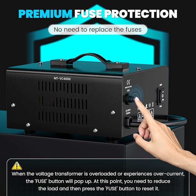 4000W Voltage Converter Transformer Step Up/Down Converter 110/120 Volt - Image 7