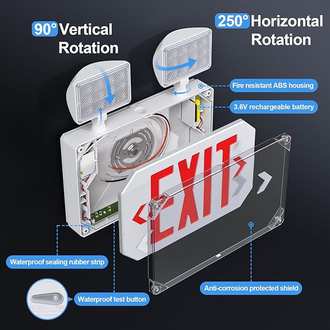 Wet Location Emergency Exit Signs - Image 3