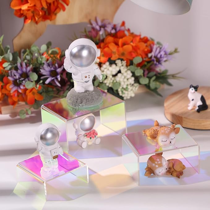 Chuangdi 2 Sets Acrylic Display Risers, Product Stand, Jewelry Display Riser - Image 6