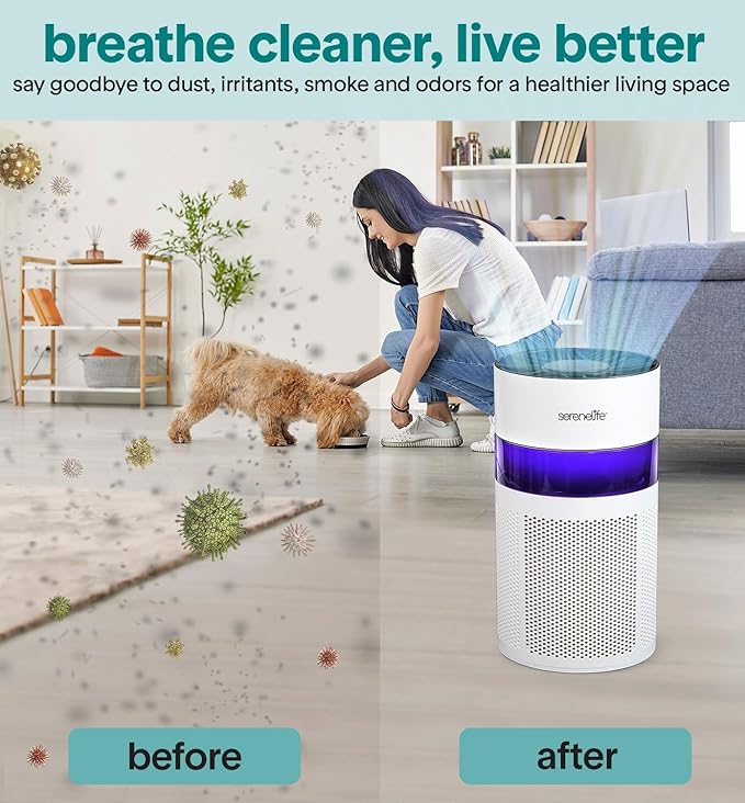 SereneLife Portable Air Purifier | Small Air Purifier - Image 5