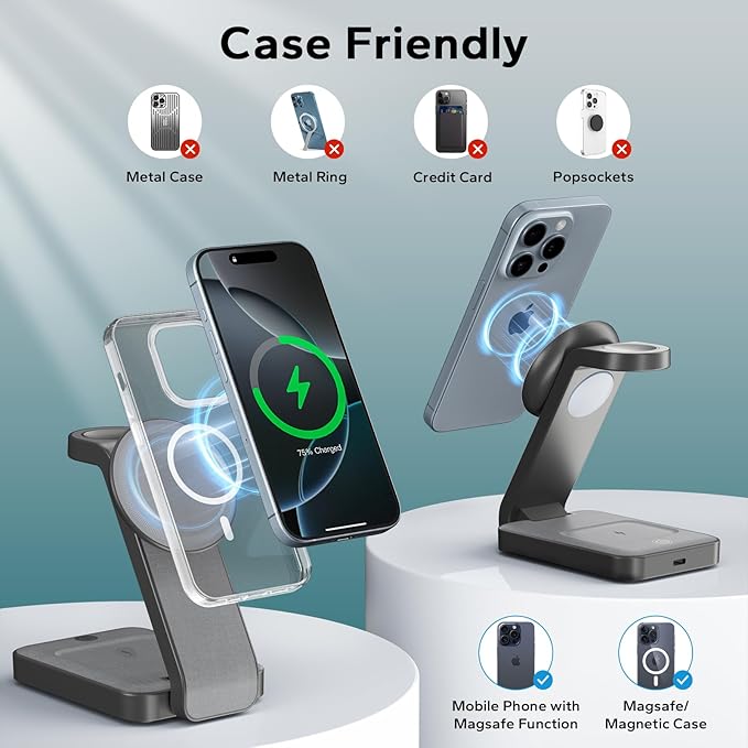 Eazpower 3 in 1 Foldable Wireless Charging Station - Image 4