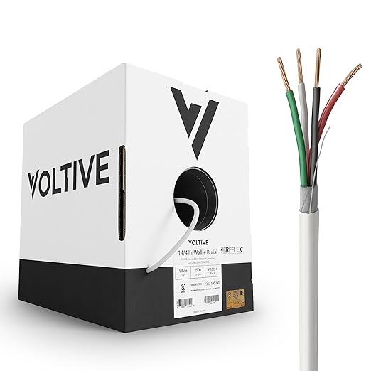 Voltive 14/4 Speaker Wire, in-Wall CL3 & Direct Burial, 250ft by Voltive