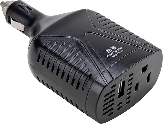 Amazon Basics 75W Car Power Inverter 12V to 110V by AmazonBasics