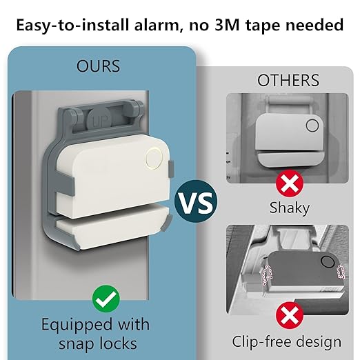 Garage Door Bracket for Ring Alarm Contact Sensor 2nd Gen – Gray Mount - Image 5