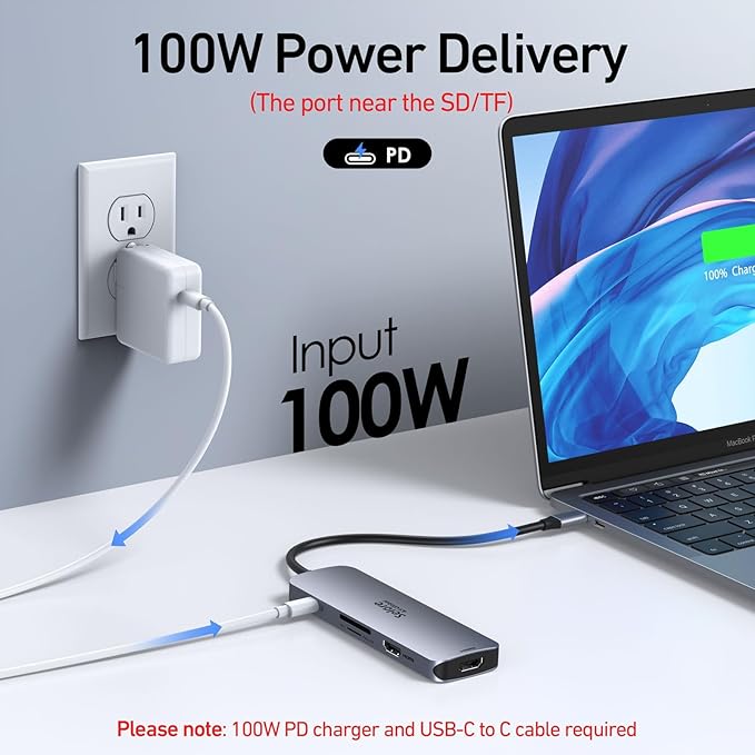 USB C Docking Station Dual HDMI Monitor, USB C to Dual HDMI Adapter - Image 5