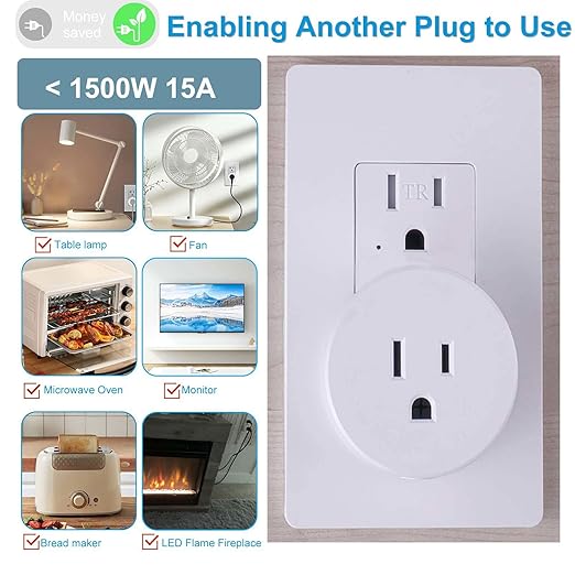 Remote Control Outlet, Wireless Light Switch, 500ft Range, No Wiring Needed - Image 5