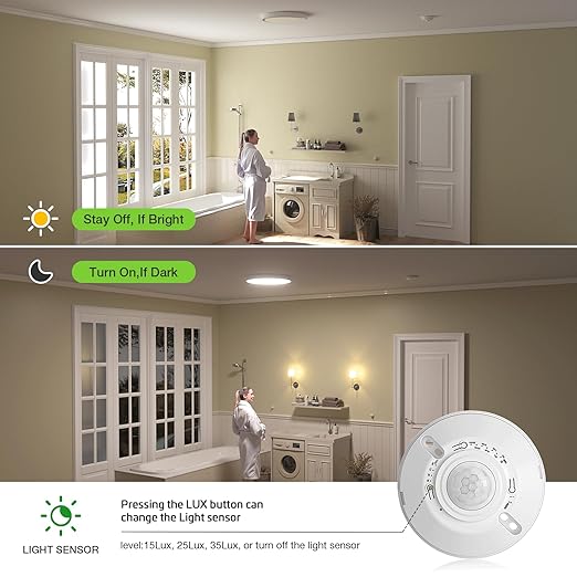RAYZEEK 360 Degree Ceiling Mount Occupancy Sensor Switch, High Sensitive - Image 7