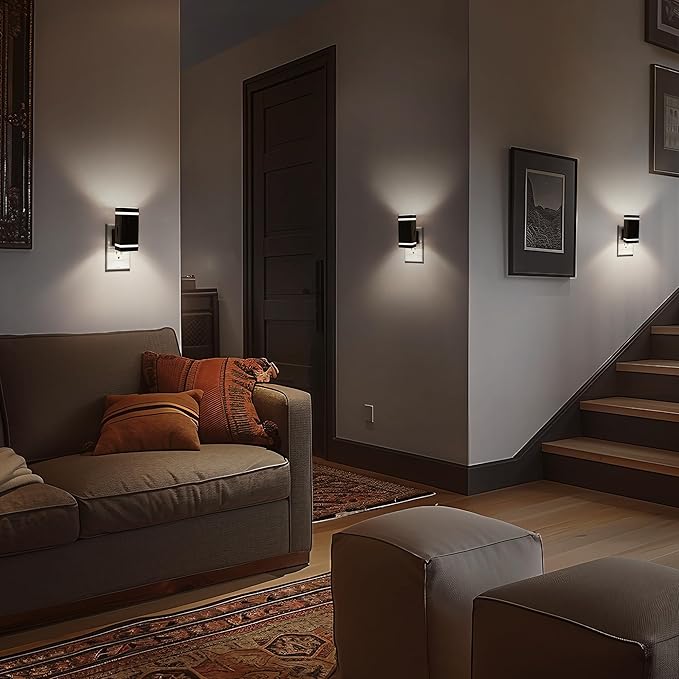Briignite Red Motion Sensor Night Light, Dusk to Dawn Nightlights 2Pack - Image 6