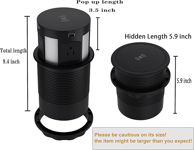 Automatic Pop Up Outlet for Countertop, Recessed Power Strip - Image 2
