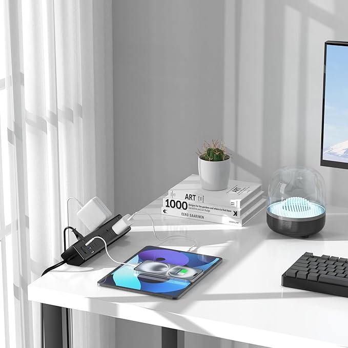 40W Fast Charging Station, Desk Clamp Power Strip 20W USB C, 8 Outlets - Image 7