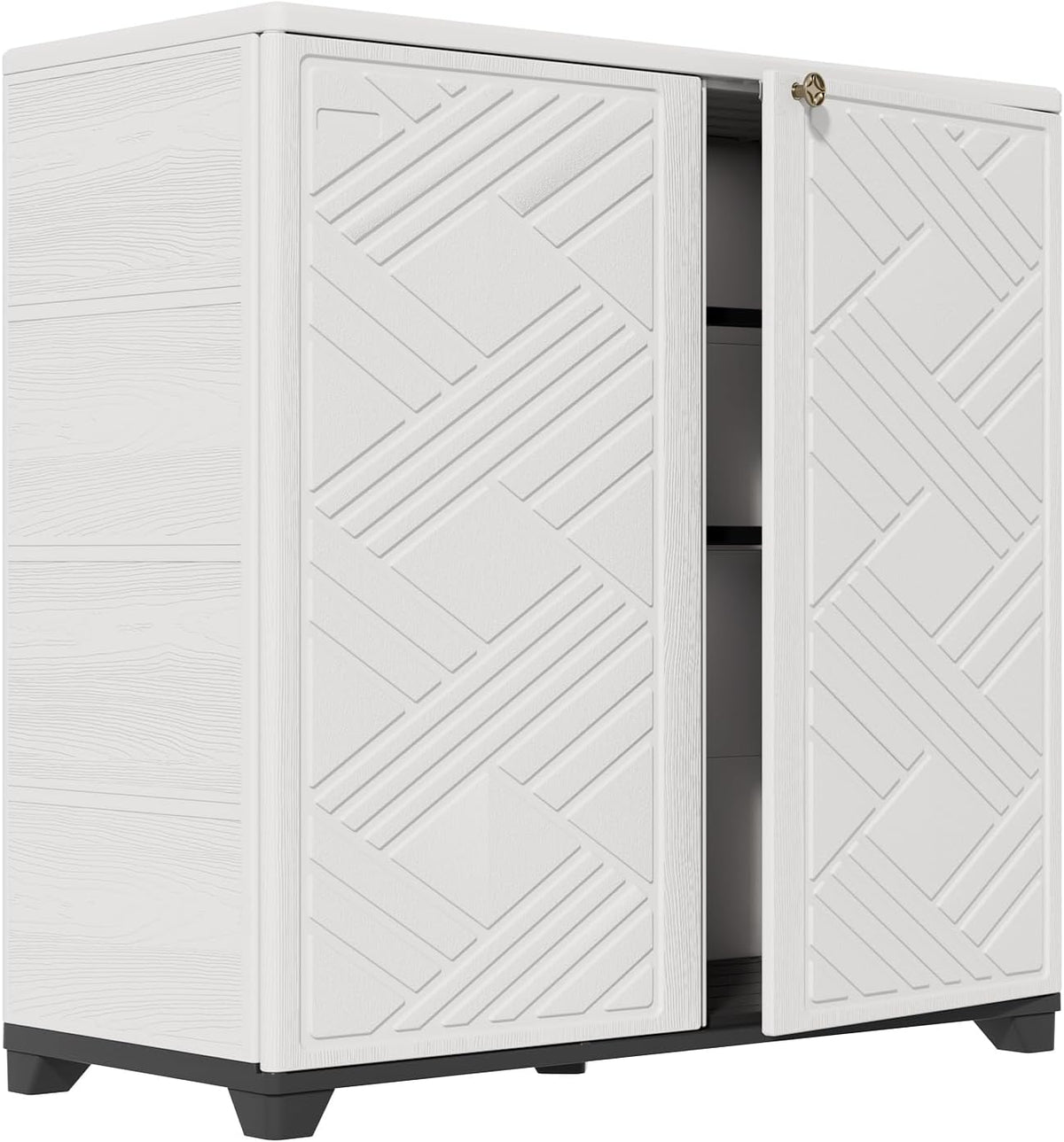 homspark indoor/outdoor storage cabinet with doors and 2, main product view