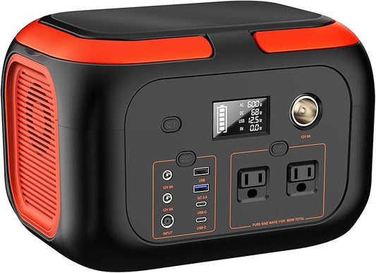 SinKeu Portable Power Station 600W, 296Wh/80000mAh Backup Lithium Battery Pack by SinKeu