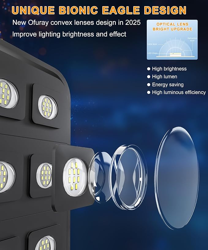 JAYNLT X-10000W Solar Street Lights Outdoor, Ultra-Large 6500K Commercial - Image 6