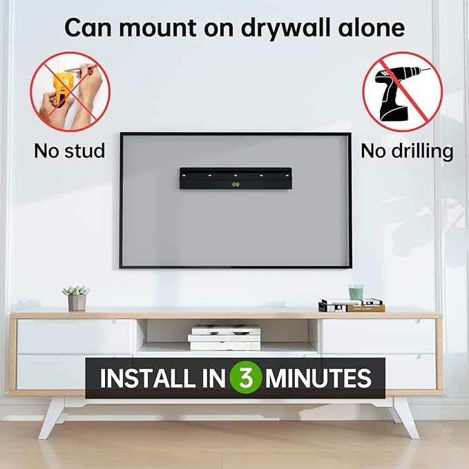 No Stud TV Wall Mount Low Profile - Image 2
