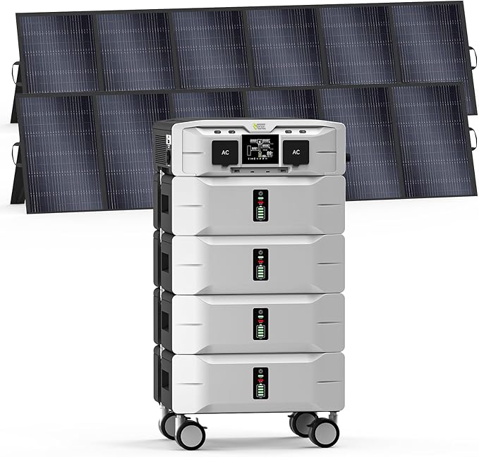 IEE SP5000 Solar Generator 5000W, 10.24kWh Power Station by EnerVikSolargeneratorforhomeuse
