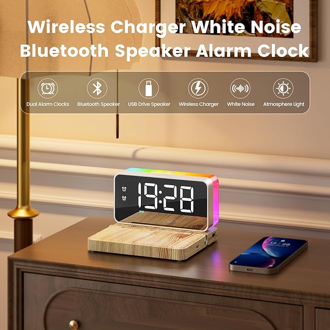 CHOUYONL Alarm Clocks for Bedrooms - Image 2
