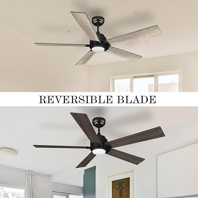 SMAAIR Smart Ceiling Fan with Light, 56inch Indoor and Outdoor ceiling fan with - Image 7