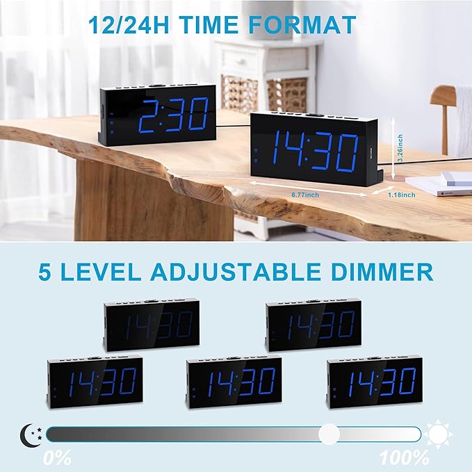 Extra Loud Dual Alarm Clock - Image 6