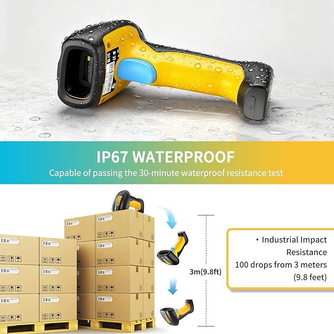 NETUM Upgraded QR Industrial Bluetooth Barcode Scanner - Image 6