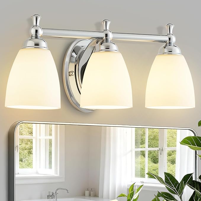 EJIAXIN Bathroom Light Fixtures, 3 Light Bathroom Lighting Fixtures Over Mirror - Image 8