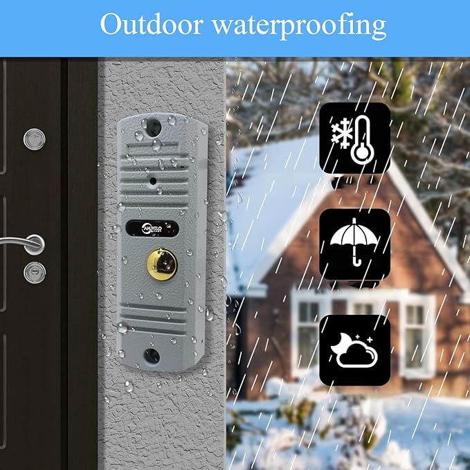 Video Intercom doorbell System, Video doorphone kit, Support 2 Way Audio - Image 3