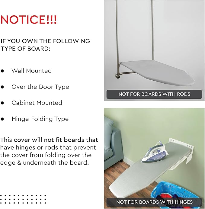 Encasa Homes Replacement Ironing Board Cover - Image 7