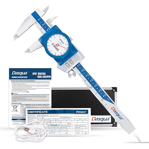 Dasqua Digital Dial Calipers 6"/150mm IP67, Resolution 0.0005", Accuracy ±0.001” - Image 6