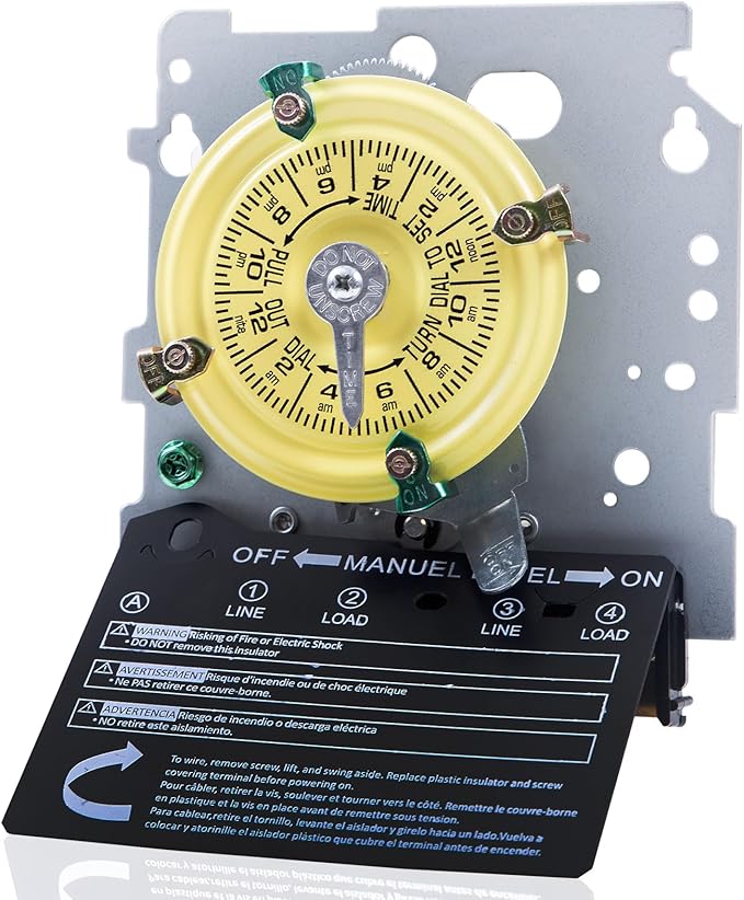 T104M Mechanical Timer Switch Mechanism Only, Heavy-Duty Timer Switch by Unknown