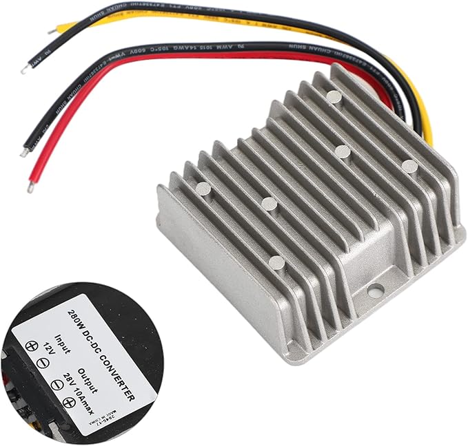 Areyourshop 12V to 28V 10A 280W Car Power Supply Step Up Converter Aluminum - Image 8