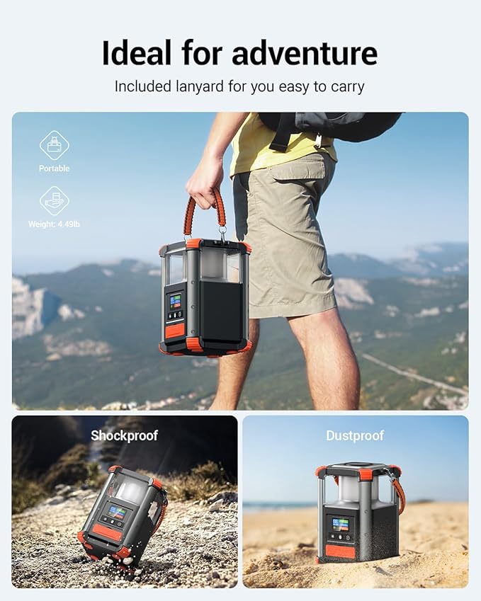 BLAVOR Portable Power Station, 236.8Wh/64, 000mAh Outdoor Generator, 100W+65W - Image 6