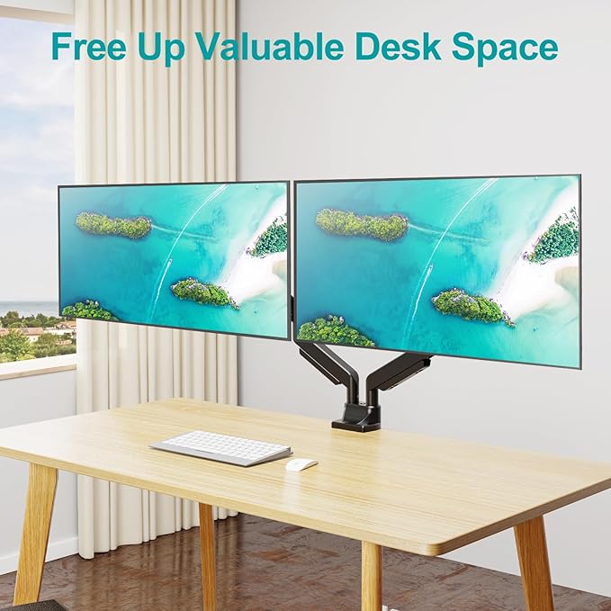 MOUNT PRO Dual Monitor Stand for Max 43 Inch Ultrawide Computer Screen - Image 7