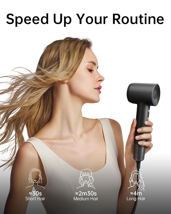 Laifen Swift Hair Dryer, High Speed 200M Ionic Blow Dryer - Image 2