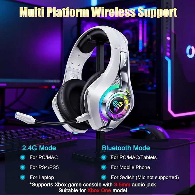 Ordtop 2.4GHz Wireless Gaming Headsets - Image 4