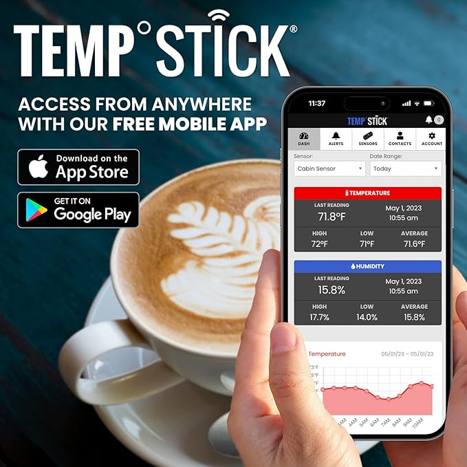 Temp Stick Remote WiFi Temperature & Humidity Sensor, Data Logger. No - Image 5
