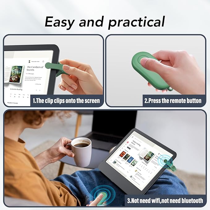 Remote Control Page Turner for Kindle Paperwhite Oasis Kobo eReaders, Kindle - Image 3