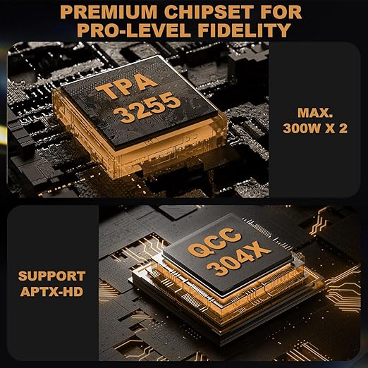Ampapa 2 Channel Bluetooth Amp: HiFi 300W x2 Stereo Amplifier - Image 5