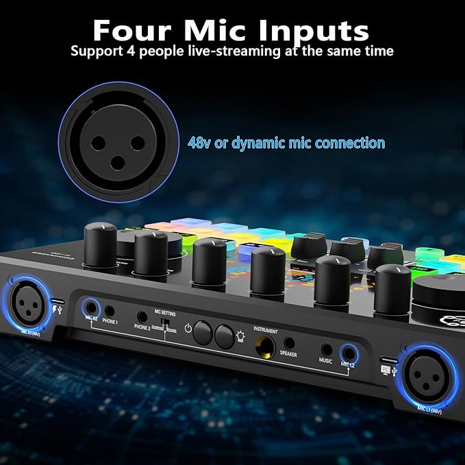 Podcast Equipment Bundle for 2, Audio Interface - Image 2