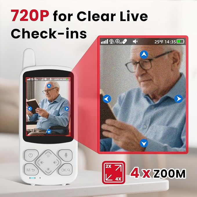 CallToU Elderly Monitor with Camera and Audio, 2-Way Talk Baby Monitors - Image 6