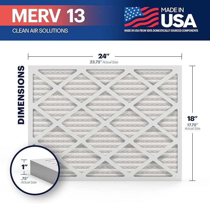 BNX TruFilter 18x24x1 Air Filter MERV 13 - Image 2