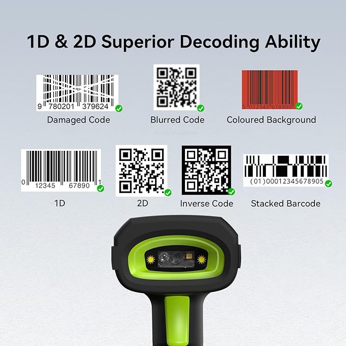 Alacrity Long-Range Scanning Industrial Barcode Scanner, 1D/2D Symbologies - Image 2