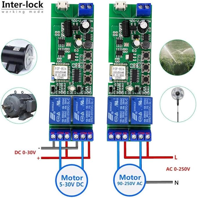 Newgoal 2 channelsWiFi Wireless Smart Switch Inching Self-locking Relay Module - Image 3