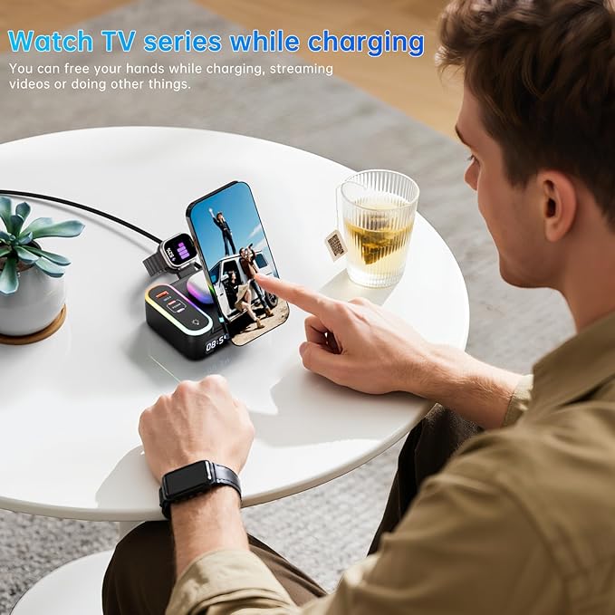 Qi2 Wireless Charger 8in1 Magnetic Wireless Charger Fast Charging Station - Image 8