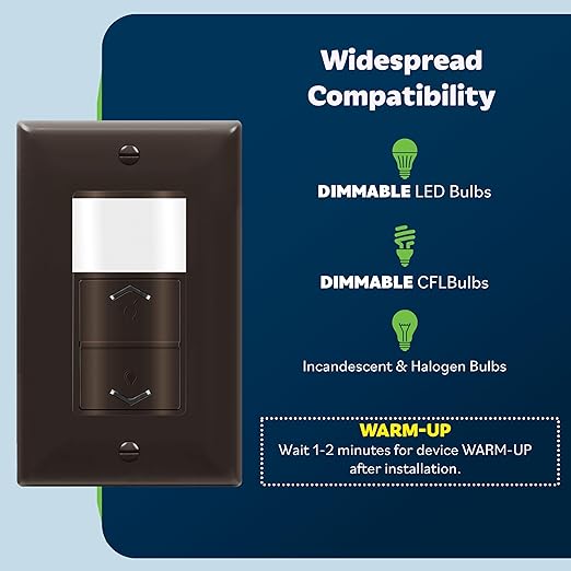 TOPGREENER Motion Sensor Light Switch Dimmer, Electronic Dimmer - Image 2