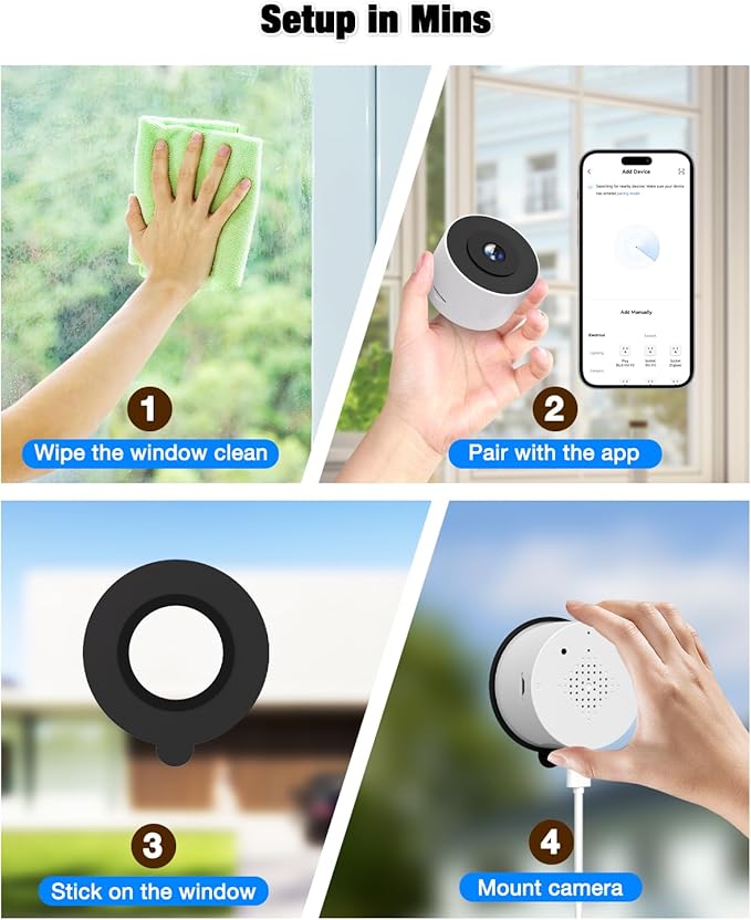 Atfoyer 2K Window Camera for Home Security - Image 9