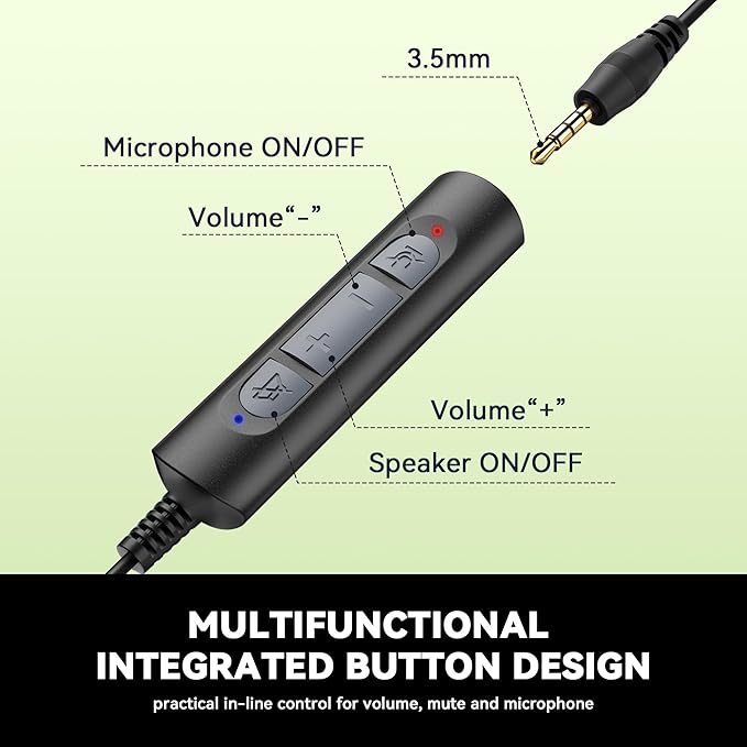 Wantek USB & 3.5mm Headset - Image 4