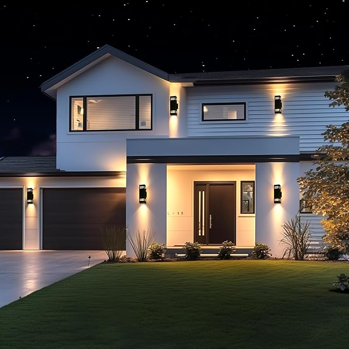 iYogaled Up and Down Lights Outdoor Wall Light Fixtures, Aluminum Dusk to Dawn - Image 9