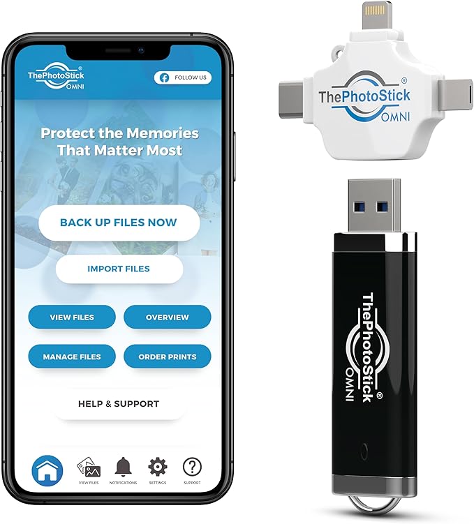 ThePhotoStick® Omni 128GB USB Flash Drive & Memory Stick – Photo & Video Backup - Image 2