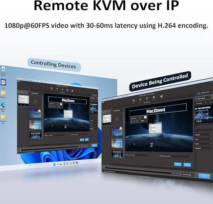 JetKVM KVM Over IP Computer Remotely Control, IP KVM Open-Source Touchscreen LCD - Image 4